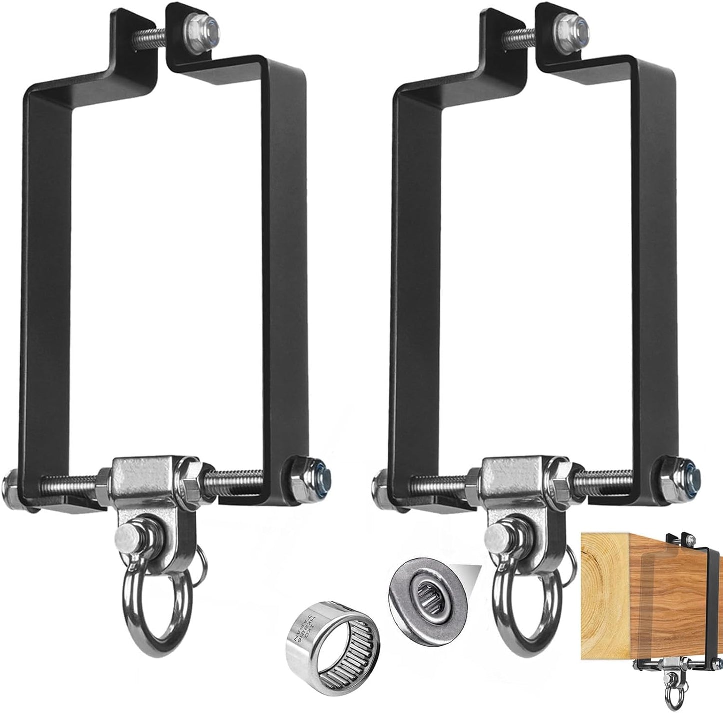 Set 2 Pzas Perchas Columpio Resistentes 660lb