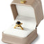 Caja regalo anillo piel sintética terciopelo interior oro rosa