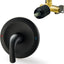 Válvula ducha negro mate montaje pared latón