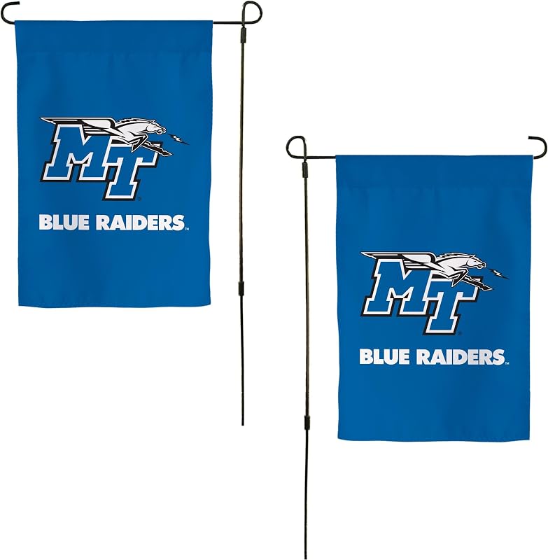 Bandera jardín MTSU Blue Raiders 100% poliéster