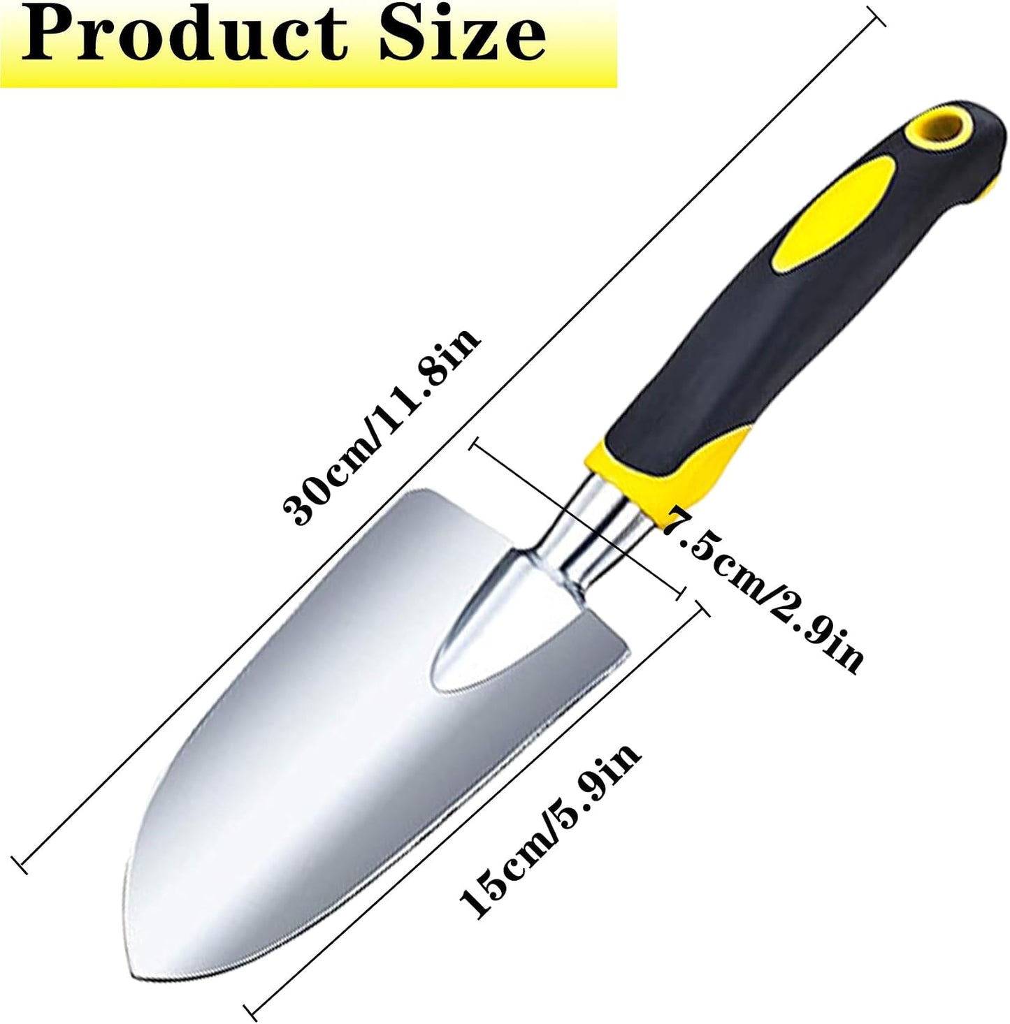 Pala jardín resistente mango ergonómico