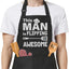 Delantal para hombre con bolsillos para cocina barbacoa