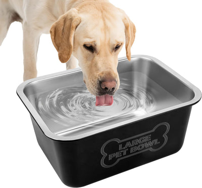 Cuenco agua 3gal acero inox para perros interiores exteriores