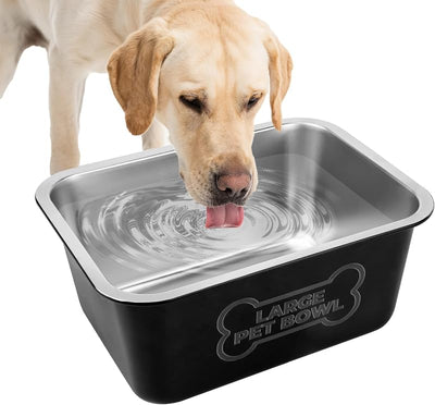 Cuenco agua 3gal acero inox para perros interiores exteriores