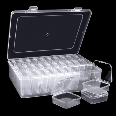 Caja organizadora 31 pzas plástico transparente