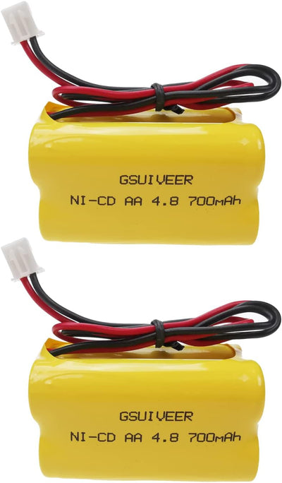 Batería Ni-Cd 4.8V 700mAh salida luz emergencia pack 2