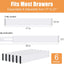 Separadores cajones bambú ajustable 17-22" pack 6