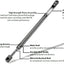 2 Soportes elevación delantera Jeep Liberty 02-07 17.21"