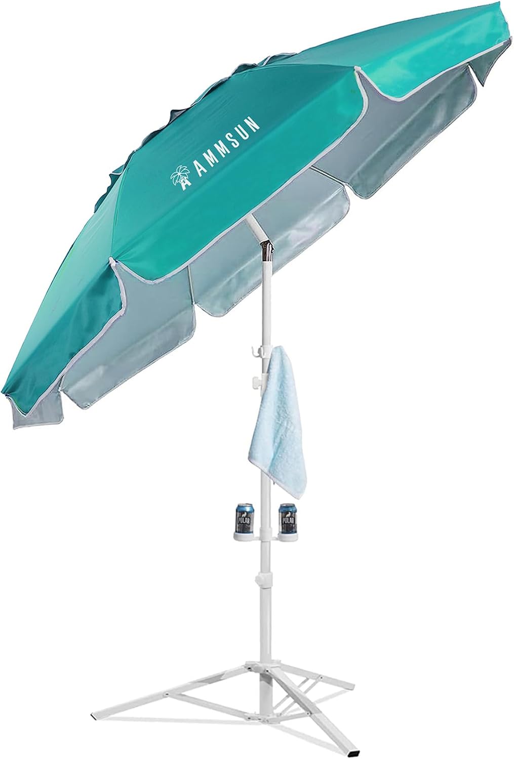 Sombrilla solar portátil con soporte 6.5pies para deportes