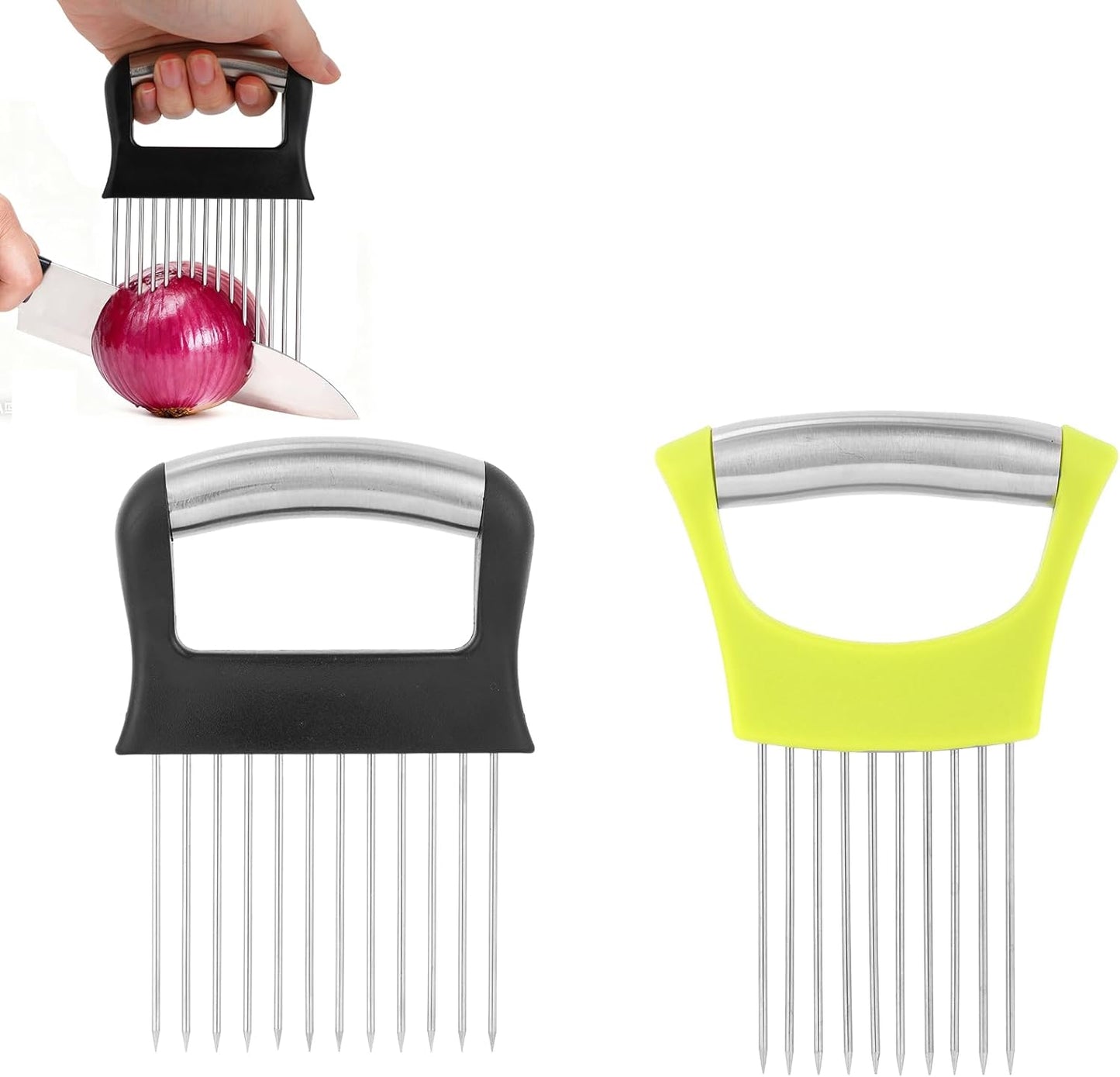 Soportes cebolla acero inox para rebanar tomate patata