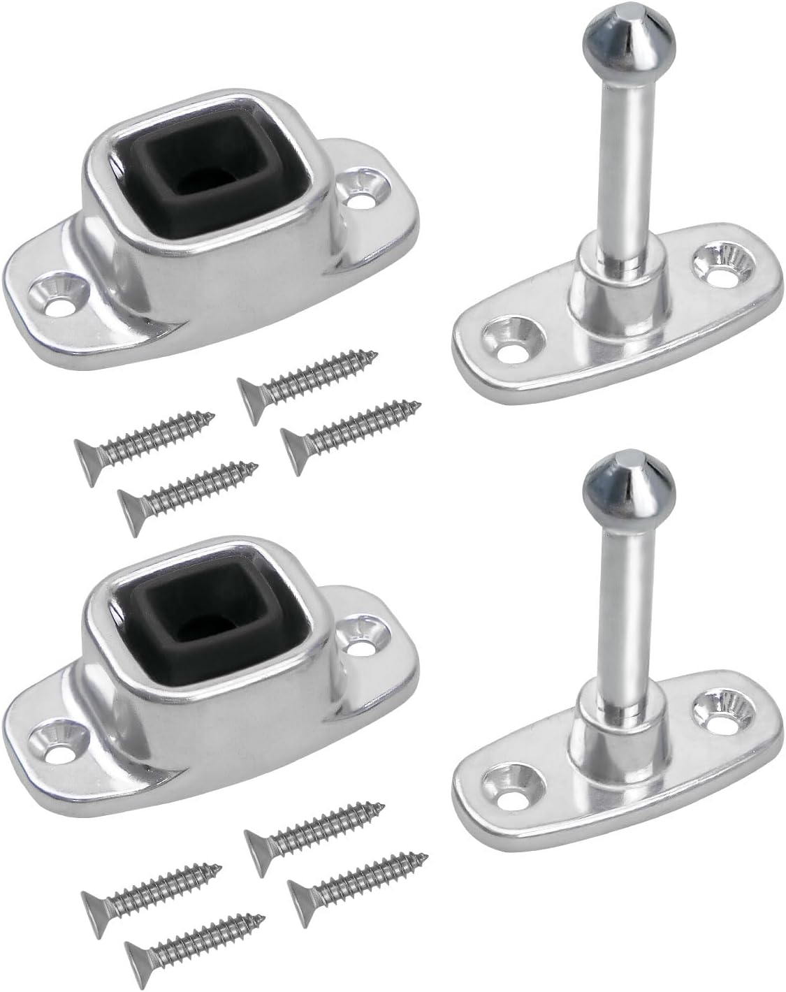 2 Soportes puerta caravana pestillo enchufe