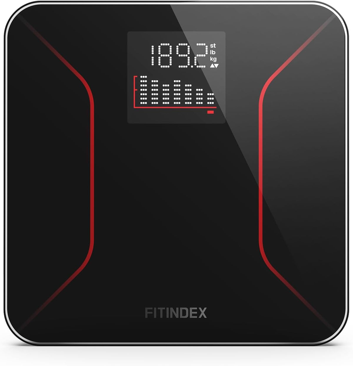 Báscula baño digital LCD grande vidrio templado 400lb
