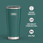 Vaso acero inox 24oz tapa deslizante antifugas 6h calientes