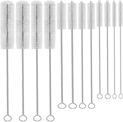 Kit 12 cepillos limpiadores pajitas tubos 6 diámetros