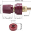 Conector batería cobre 1/4" kit M6 para auto RV barco 4 pzas