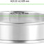 20 Anillos Plata 4pulg Acero Inox para Hornear Magdalenas