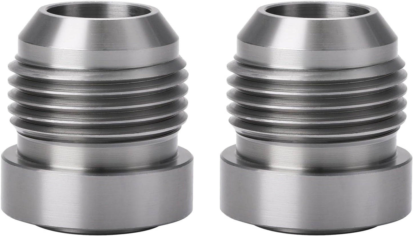 Adaptador conector soldadura acero macho 2 Pzas