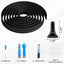Barrera agua plegable 8 pies negro para ducha