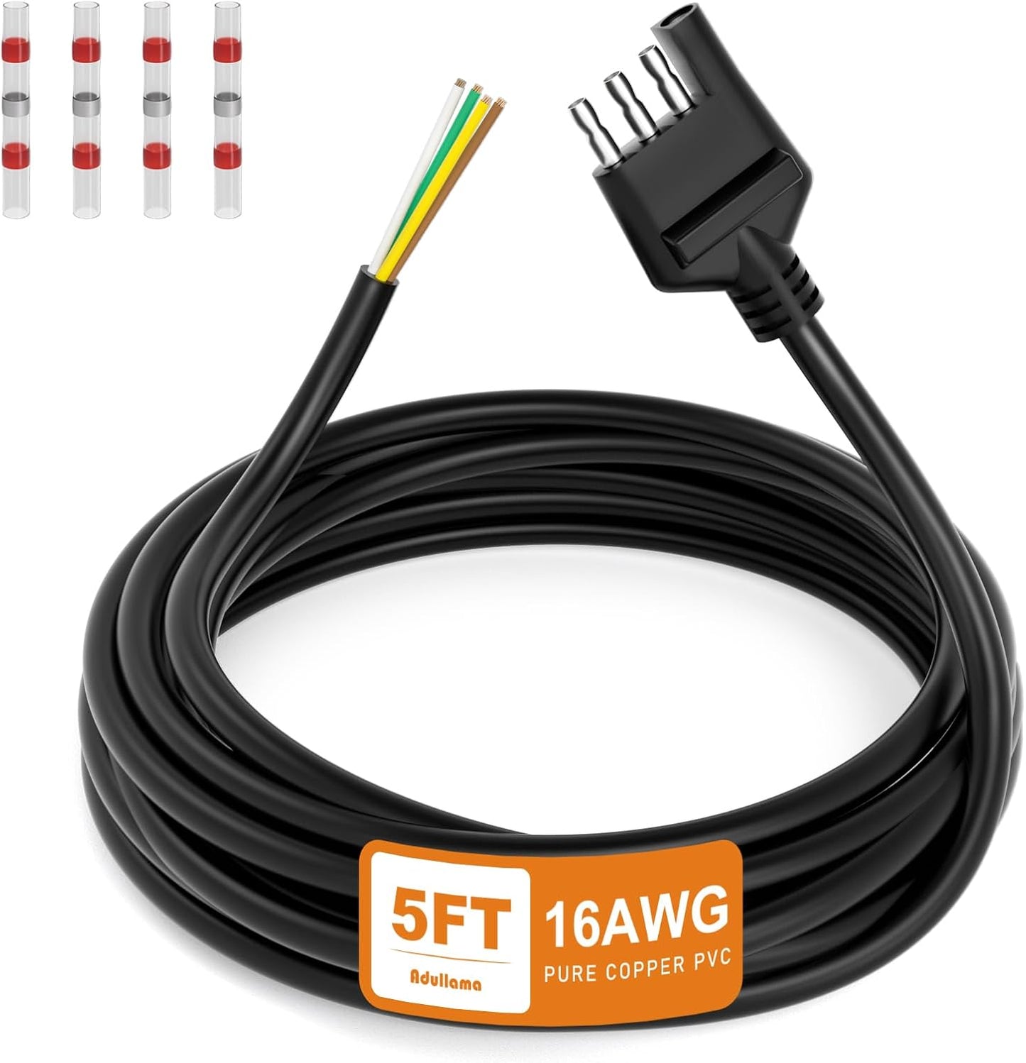 Arnés cableado remolque 4 vías 5 pies cobre puro