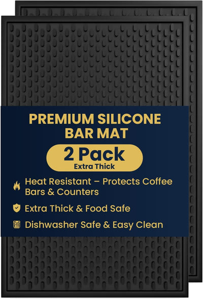 2 Tapetes Silicona Barra 1/2pulg Resistentes Calor