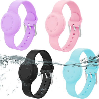 Pulsera Airtag silicona para niños ajustable pack 4
