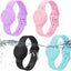 Pulsera Airtag silicona para niños ajustable pack 4