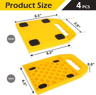Almohadillas antiderrap para gatos RV 6.5x6.5 4 Pzas