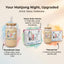 Juego Mahjong taza cristal popote bolsa maquillaje regalo mujer