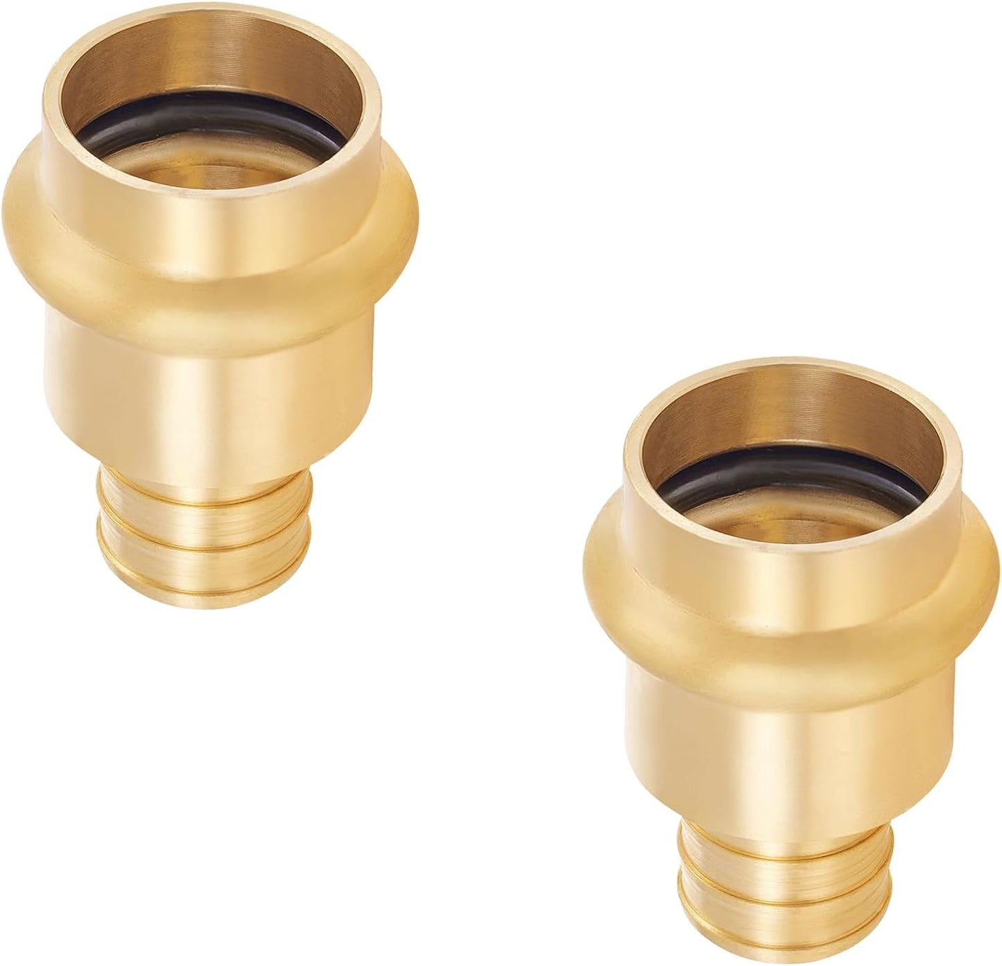 Prensa 3/4pulg x 3/4pulg adaptador cobre PEX pack 2