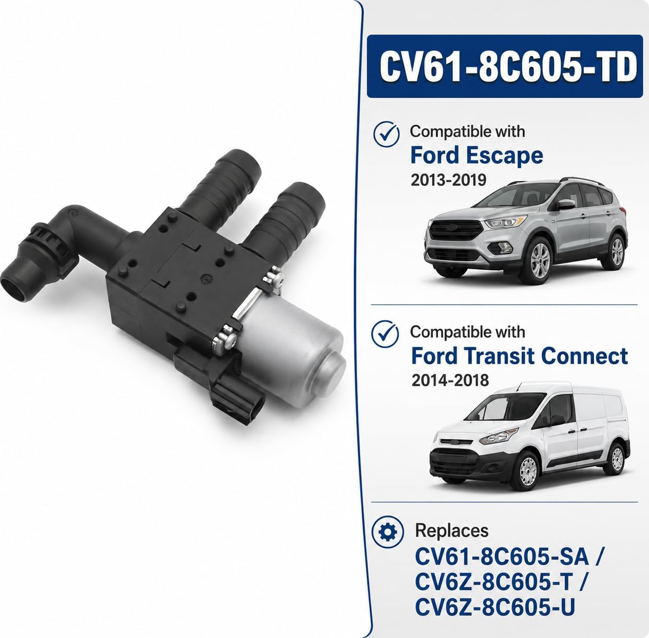 Electroválvula calentador comp Ford Escape 13-19