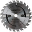Hoja sierra circular 6-1/2pulg 24 dientes eje 5/8pulg cortar madera