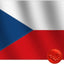 Bandera Chequia 3x5ft nailon Oxford 210D cosida cuádruple