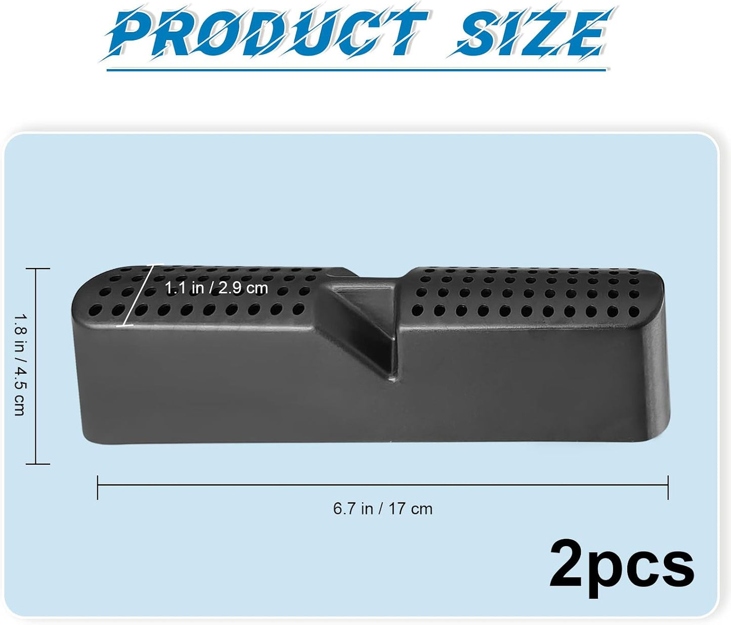 Cubierta protectora ABS coche 2019-23 negro 2 Pzas
