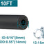 Manguera combustible NBR 5/16 con abrazaderas 10ft