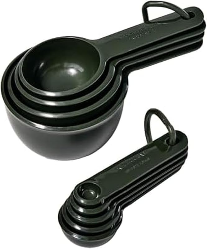Juego 9 tazas y cucharas medidoras plástico Kitchenaid