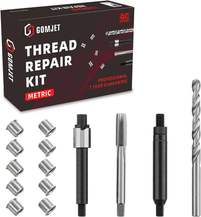Kit reparación rosca métrica M6X1.0 acero inox 10 pzas