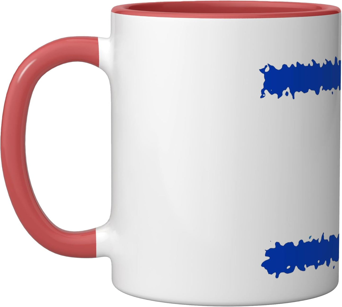 Taza Cerámica Magen David Estrella de David Rojo/Blanco