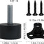 Patas ajustables goma para muebles 3/8pulg a 16ft 8pzas