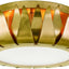 Lámpara techo empotrada 3 luces color dorado