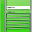 Caja herramientas acero 3+5 cajones magnéticos color verde