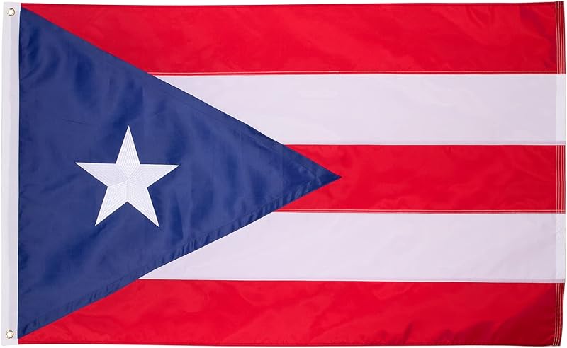 Bandera Puerto Rico 3x5pies nailon estrellas rayas
