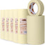 Cinta adhesiva beige y blanco 1.88" x 60yd 36 rollos