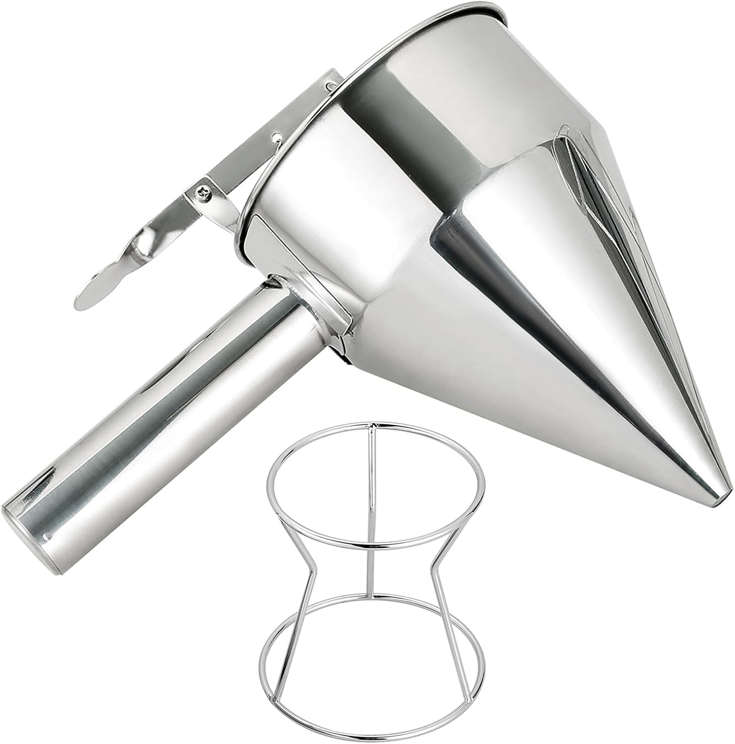 Dispensador masa panqueques acero inox 20oz embudo pistón