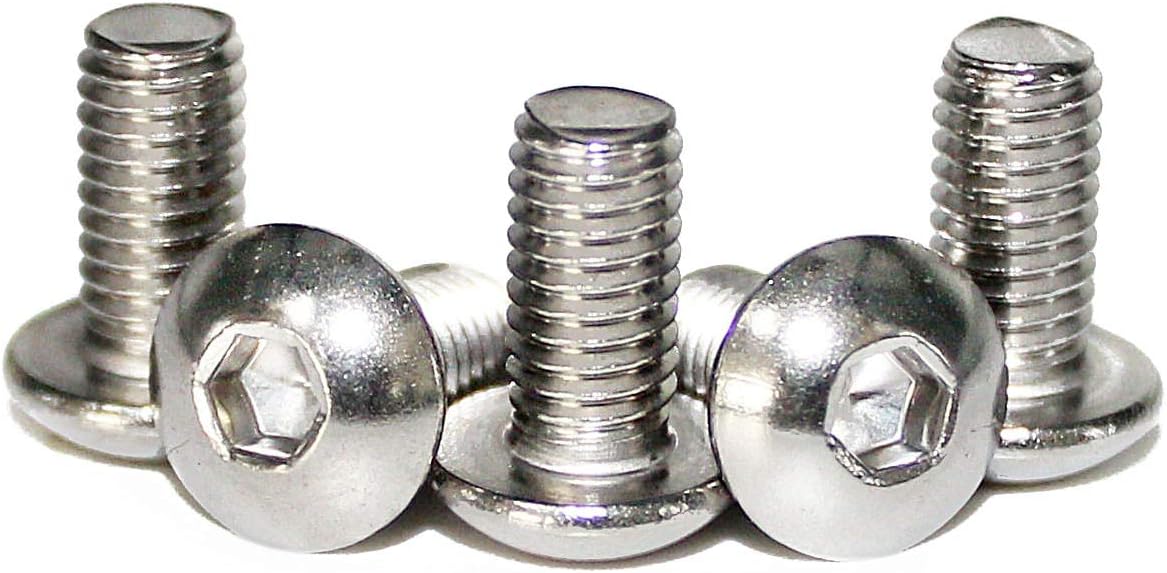 100 cabezas botón M4 acero inox 18-8 ISO 7380