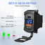 Adaptador USB tipo C 12V QC3.0 PD con voltímetro para RV