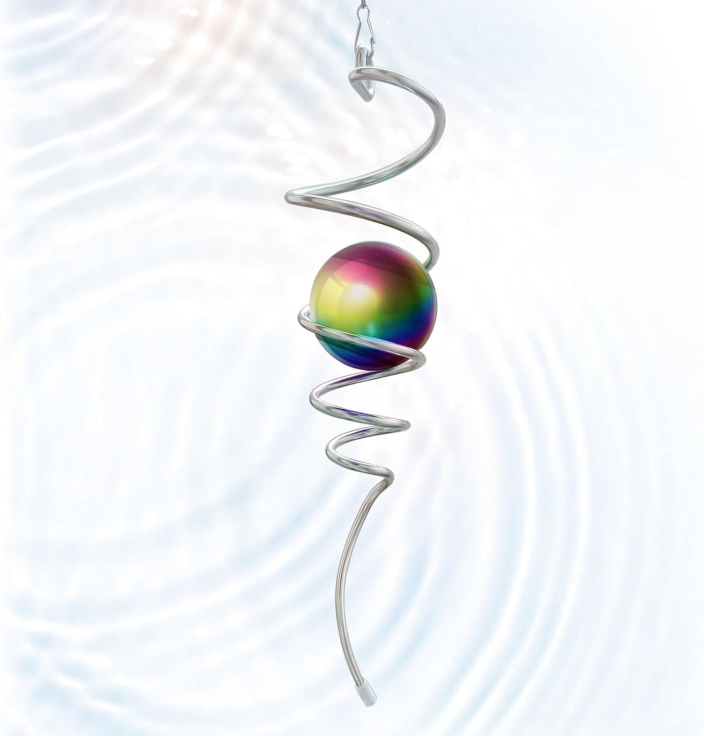 Bola contemplación espiral acero inox
