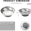 Set 2 bandejas magnéticas acero inox 3pulg para herramientas