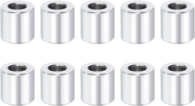 Espaciador aluminio 1/4x1/2x5/8" redondo liso