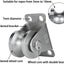 Polea de cable acero inox rueda pared 1 pack