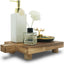 Bandeja madera decoración baño cocina jabón velas 10.8x6.9pulg
